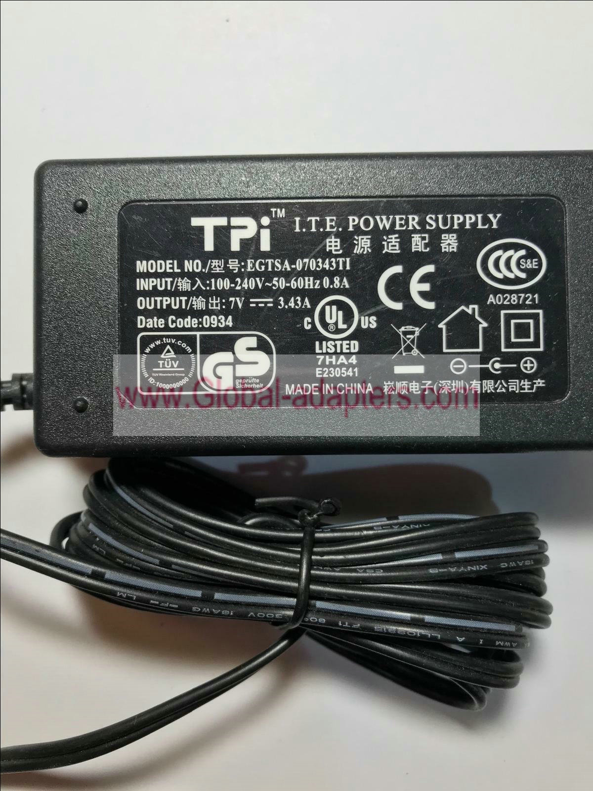 New 7V 3.43A ac adapter TPI EGTSA-070343TI PSU ITE Power Supply